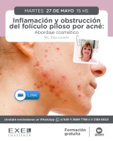 Zoom > Inflamación y obstrucción del folículo piloso por acné